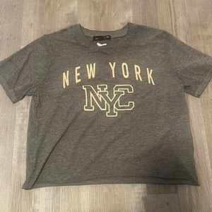 New York cropped short sleeve